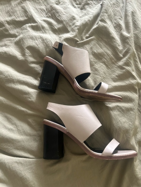 French Connection Shoes - French Connection Cream Block Heel Sandals